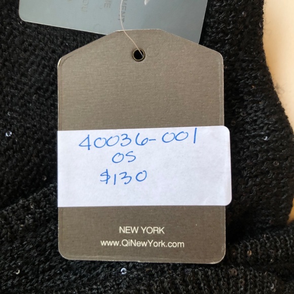 NWT QiSequined Wrap/Poncho in Black Sparkle - Picture 9 of 13